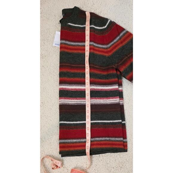 Vtg New Old Stock Lands' End Direct Merchants Men's Med Lambswool Sweater Red - Picture 6 of 7